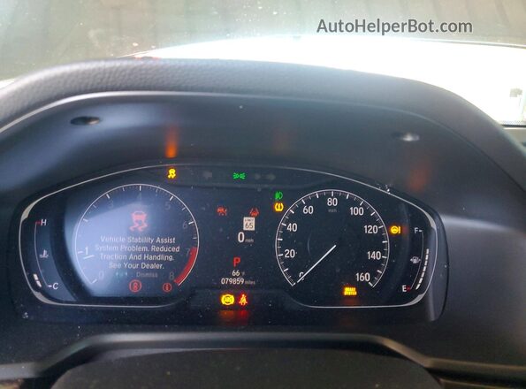 1HGCV2F99MA007417 2021 HONDA ACCORD Gray Вид щитка приладів