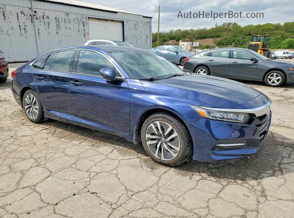 1HGCV3F15KA004401 2019 HONDA ACCORD Blue Delantero derecho