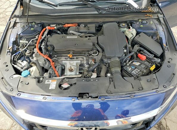 1HGCV3F15KA004401 2019 HONDA ACCORD Blue Vista interior trasera