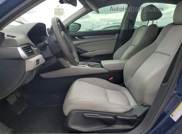 1HGCV3F15KA004401 2019 HONDA ACCORD Blue Vista interior delantera