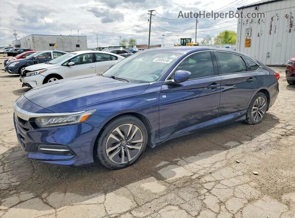 1HGCV3F15KA004401 2019 HONDA ACCORD Blue Vista tres cuartos delantera izquierda