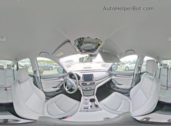 1HGCV3F15KA004401 2019 HONDA ACCORD Blue Vista de la etiqueta del VIN