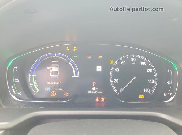 1HGCV3F15LA014444 2020 HONDA ACCORD White Vista del cuadro de instrumentos