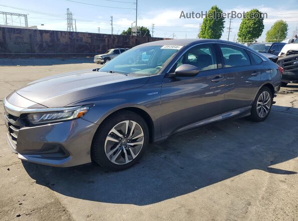 1HGCV3F1XMA009239 2021 HONDA ACCORD Серый Передняя левая четверть