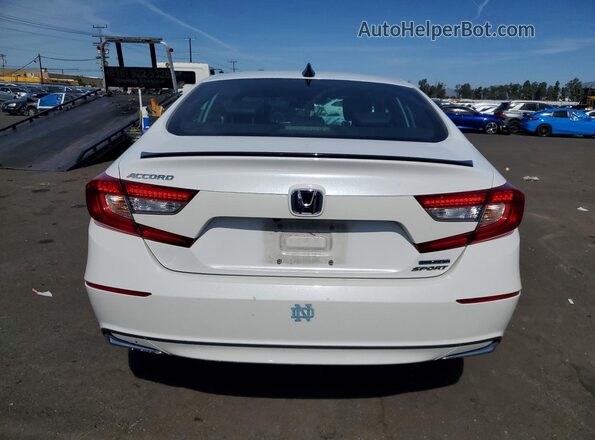1HGCV3F20NA020471 2022 HONDA ACCORD White Widok z tyłu