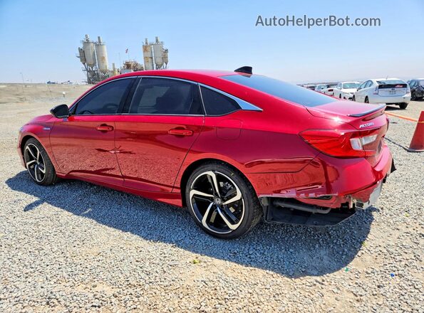 1HGCV3F21NA018986 2022 HONDA ACCORD Red Trasero izquierdo