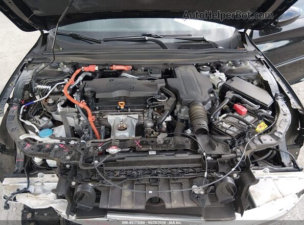 1HGCV3F22NA041905 2022 HONDA ACCORD HYBRID Черный Вид сзади
