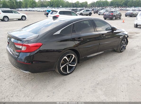 1HGCV3F22NA041905 2022 HONDA ACCORD HYBRID Черный Задняя правая четверть