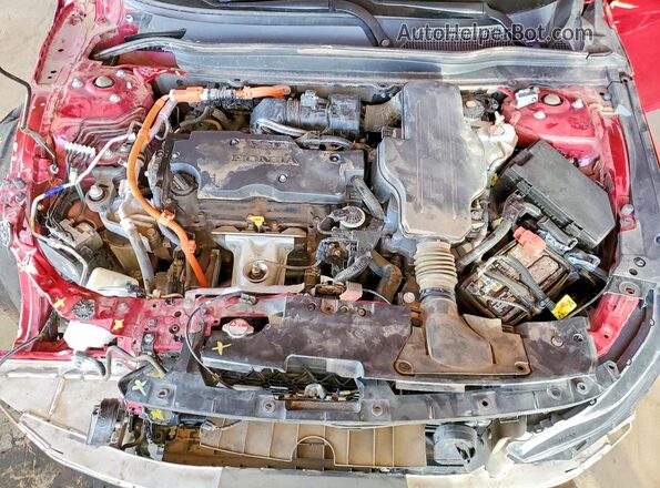 1HGCV3F23NA015507 2022 HONDA ACCORD Red Սալոնի հետևի տեսք