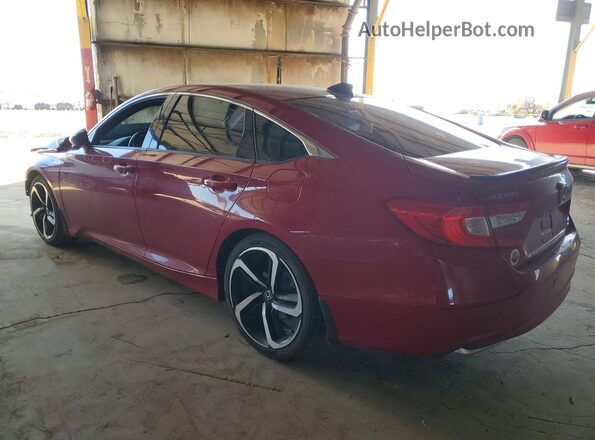 1HGCV3F23NA015507 2022 HONDA ACCORD Red Հետևի ձախ