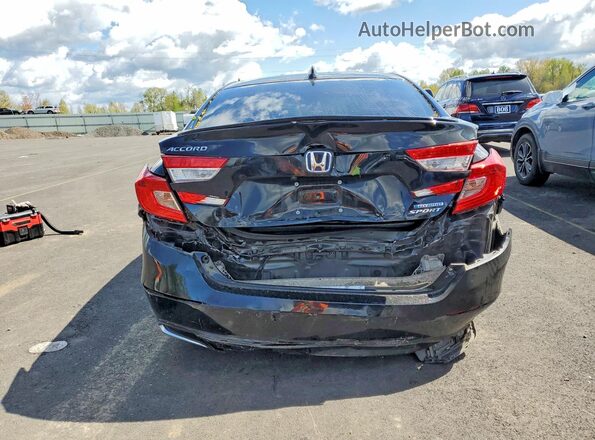 1HGCV3F28NA044193 2022 HONDA ACCORD Black Widok z tyłu