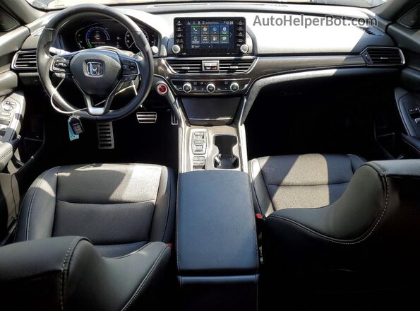 1HGCV3F28NA044193 2022 HONDA ACCORD Black Widok deski rozdzielczej