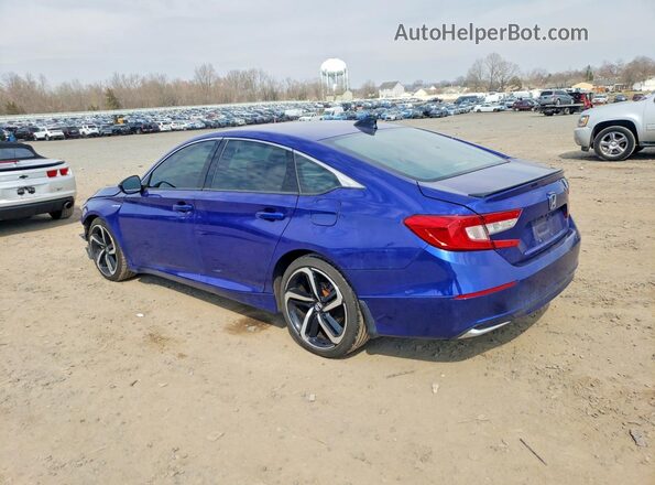 1HGCV3F2XNA004438 2022 HONDA ACCORD Blue Հետևի ձախ
