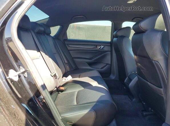 1HGCV3F2XNA034958 2022 HONDA ACCORD Black Widok tylnych siedzeń