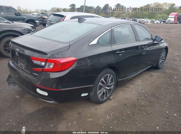 1HGCV3F41JA014531 2018 HONDA ACCORD HYBRID Черный Задняя правая четверть