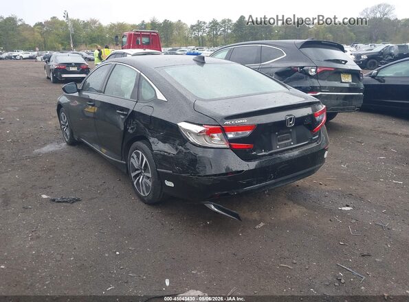 1HGCV3F41JA014531 2018 HONDA ACCORD HYBRID Черный Задняя левая четверть