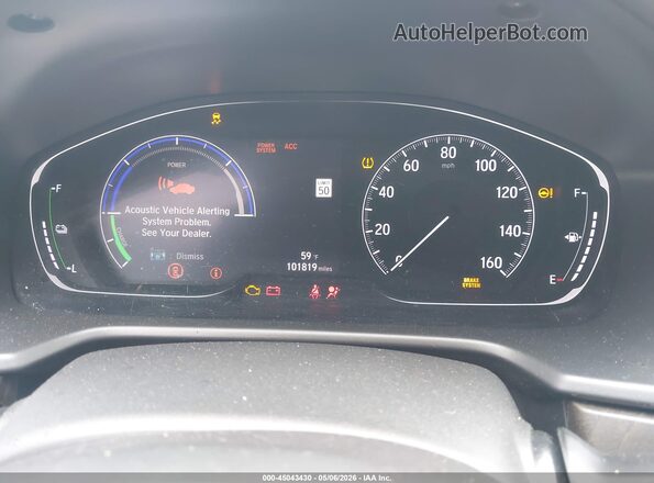 1HGCV3F41JA014531 2018 HONDA ACCORD HYBRID Черный Вид задних сидений