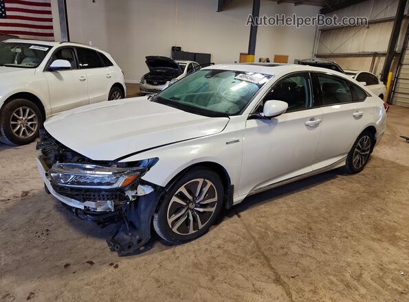 1HGCV3F45KA020558 2019 HONDA ACCORD Белый Передняя левая четверть