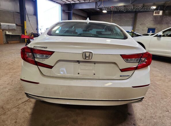 1HGCV3F45KA020558 2019 HONDA ACCORD Белый Вид сзади