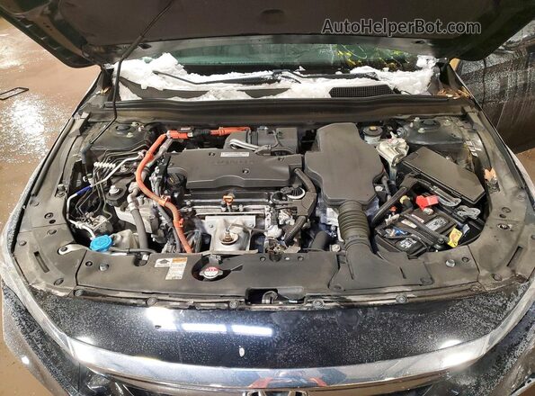 1HGCV3F46JA014511 2018 HONDA ACCORD Black უკანა სალონის ხედი