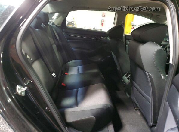 1HGCV3F46JA014511 2018 HONDA ACCORD Black უკანა სავარძლების ხედი
