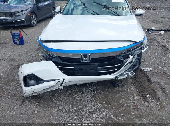1HGCV3F4XMA017223 2021 HONDA ACCORD HYBRID Белый Вид панели приборов