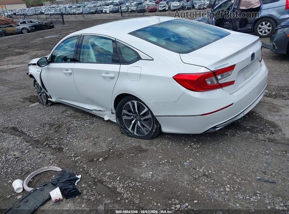 1HGCV3F4XMA017223 2021 HONDA ACCORD HYBRID Белый Задняя левая четверть