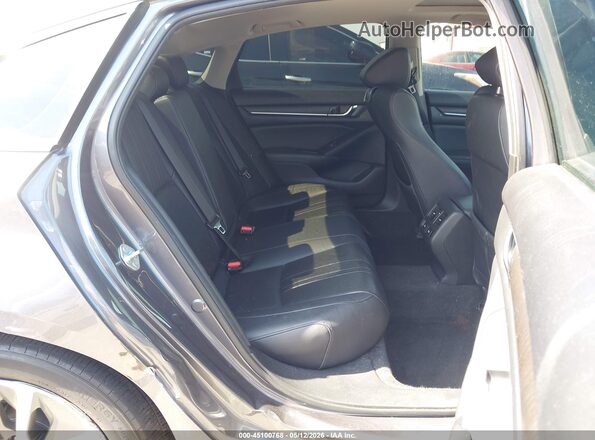 1HGCV3F50MA005073 2021 HONDA ACCORD HYBRID Gray Widok naklejki z numerem VIN