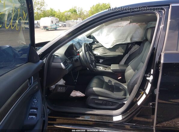 1HGCV3F52NA026086 2022 HONDA ACCORD HYBRID Black Вид салону спереду