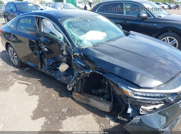 1HGCV3F52NA026086 2022 HONDA ACCORD HYBRID Black Вид спереду