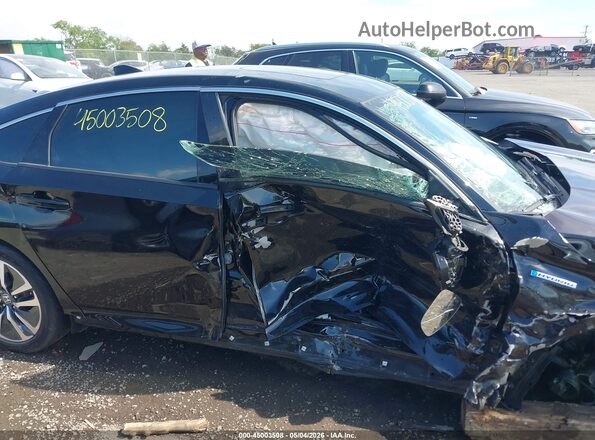 1HGCV3F52NA026086 2022 HONDA ACCORD HYBRID Black Панорамний вид салону 360°
