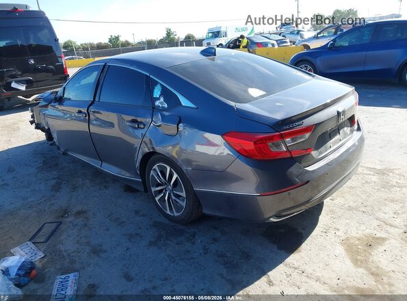 1HGCV3F54NA007622 2022 HONDA ACCORD HYBRID Серый Задняя левая четверть