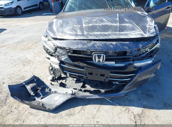 1HGCV3F54NA007622 2022 HONDA ACCORD HYBRID Серый Вид спереди