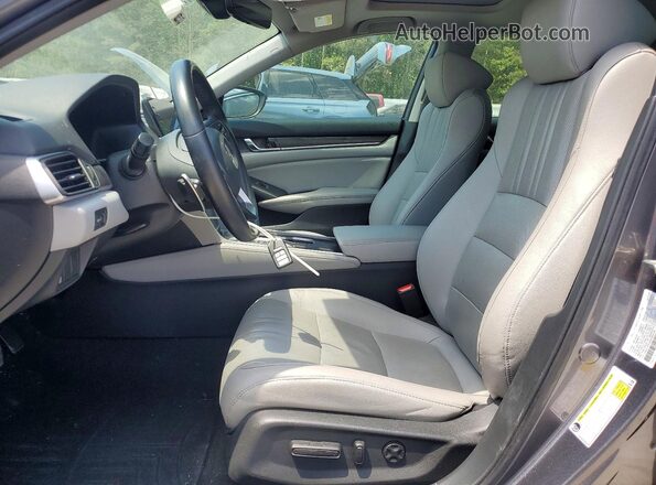 1HGCV3F56KA004376 2019 HONDA ACCORD Gray Widok wnętrza z przodu