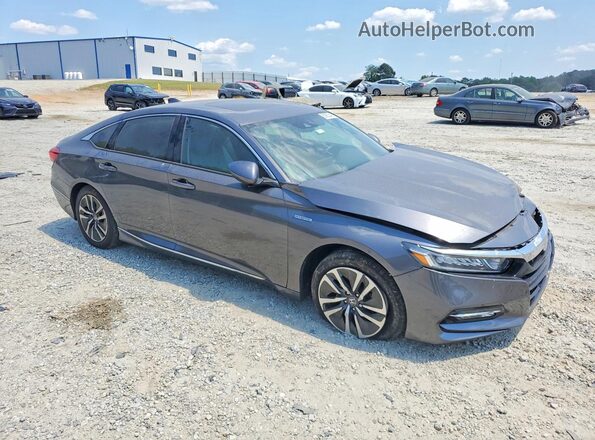 1HGCV3F56KA004376 2019 HONDA ACCORD Gray Przód prawy