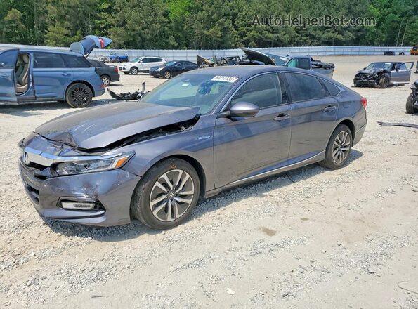 1HGCV3F56KA004376 2019 HONDA ACCORD Gray Przód lewy