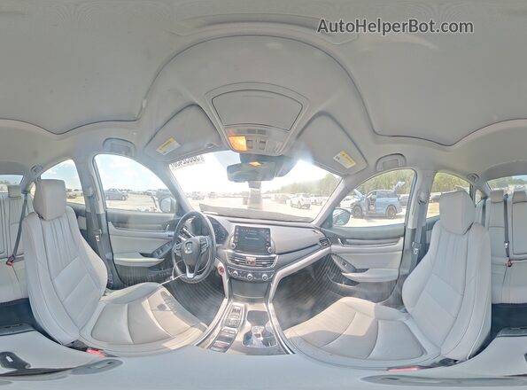 1HGCV3F56KA004376 2019 HONDA ACCORD Gray Widok wnętrza 360 stopni
