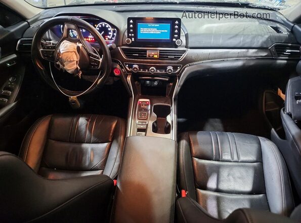 1HGCV3F56NA008884 2022 HONDA ACCORD Gray Widok deski rozdzielczej