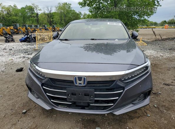 1HGCV3F57MA021707 2021 HONDA ACCORD Серый Вид спереди
