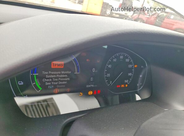 1HGCV3F57MA021707 2021 HONDA ACCORD Серый Вид щитка приборов