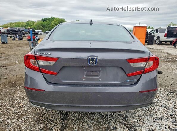 1HGCV3F57MA021707 2021 HONDA ACCORD Серый Вид сзади