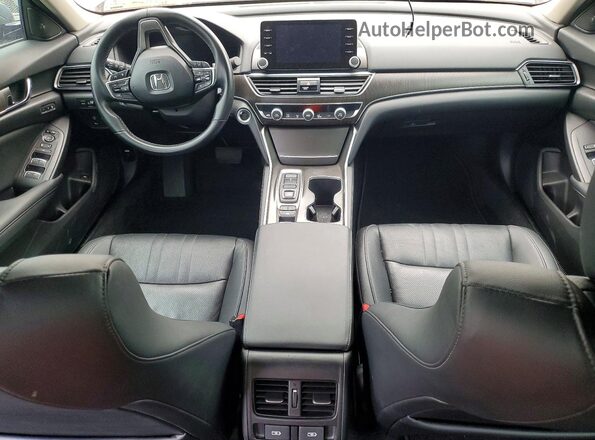 1HGCV3F57MA021707 2021 HONDA ACCORD Серый Вид панели приборов