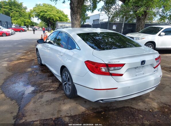 1HGCV3F57NA017481 2022 HONDA ACCORD HYBRID White Задня ліва чверть
