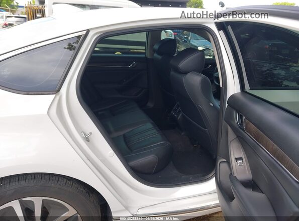 1HGCV3F57NA017481 2022 HONDA ACCORD HYBRID White Вид наклейки з VIN-кодом