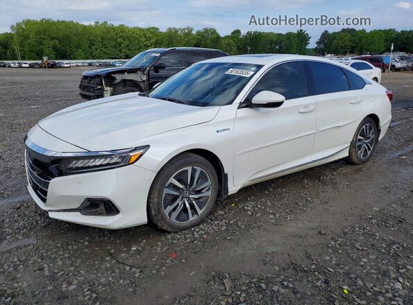 1HGCV3F58NA003489 2022 HONDA ACCORD White წინა მარცხენა ხედი სამი მეოთხედიდან