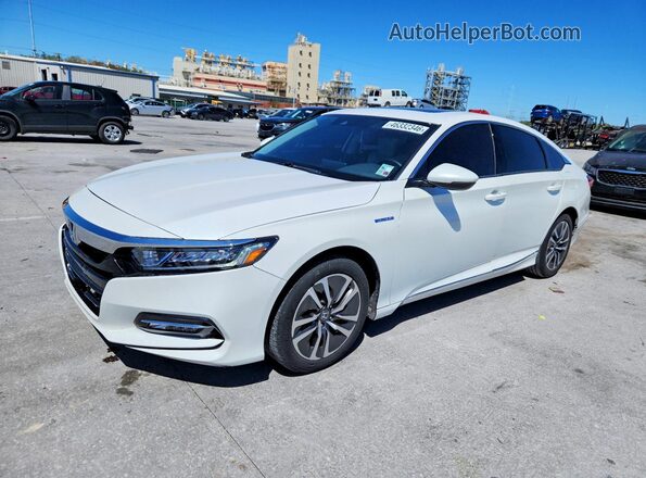 1HGCV3F59KA009829 2019 HONDA ACCORD Белый Передняя левая четверть