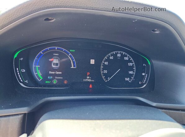 1HGCV3F59KA009829 2019 HONDA ACCORD Белый Вид щитка приборов