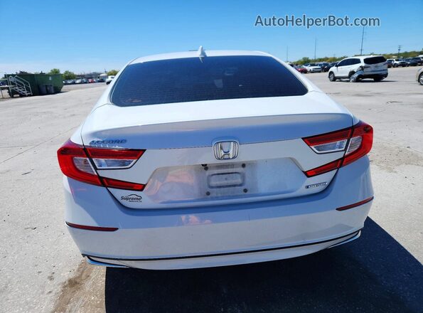 1HGCV3F59KA009829 2019 HONDA ACCORD Белый Вид сзади