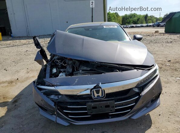 1HGCV3F90MA023270 2021 HONDA ACCORD Серый Вид спереди