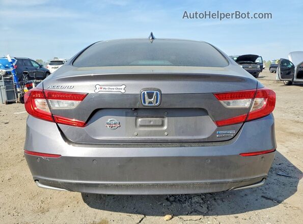 1HGCV3F90MA023270 2021 HONDA ACCORD Серый Вид сзади